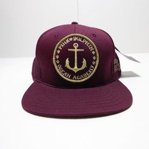 BRAND NEW ADJUSTABLE PINK DOLPHIN MAROON HAT